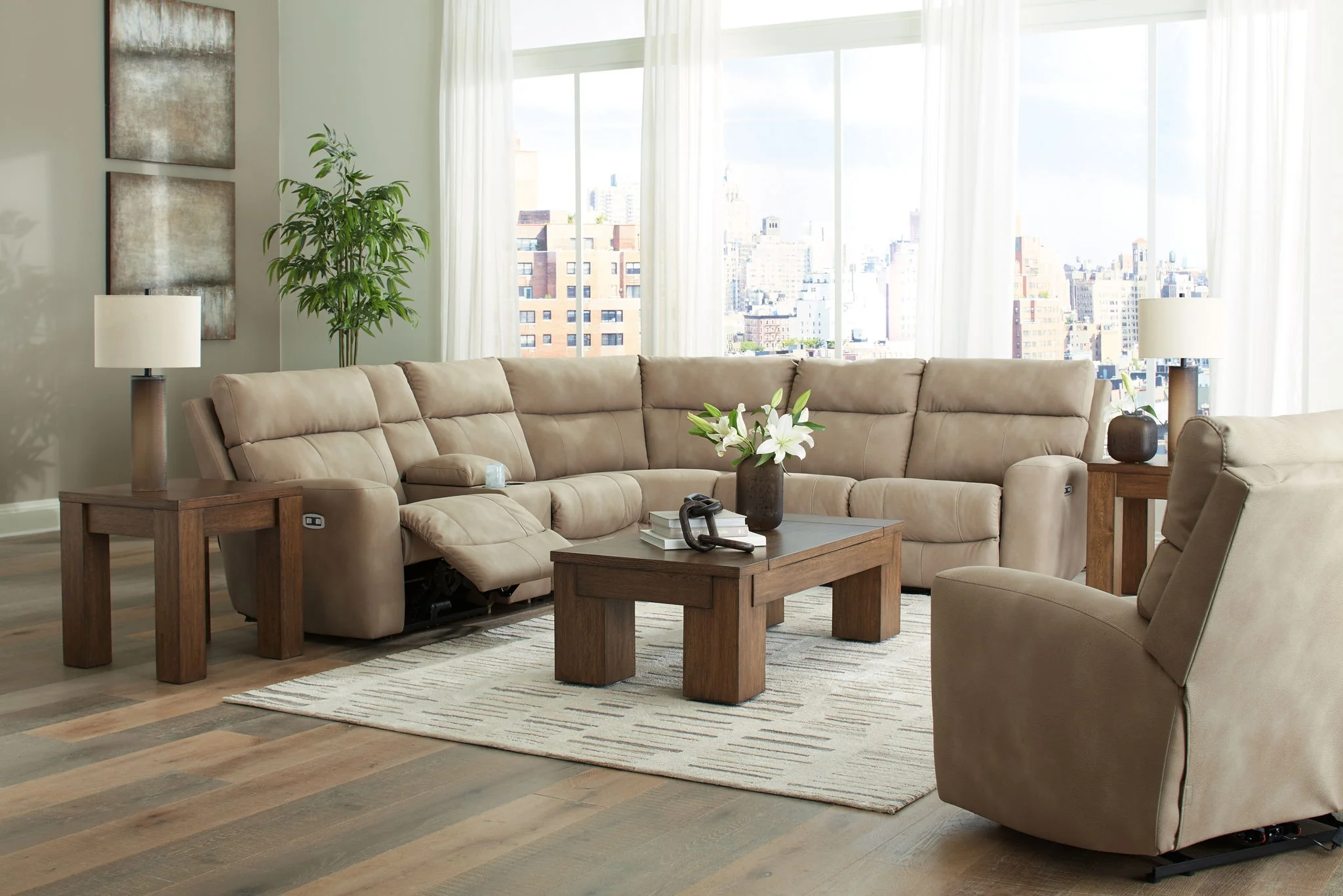 Next-Gen Durapella - Power Reclining Sectional Set - Image 2
