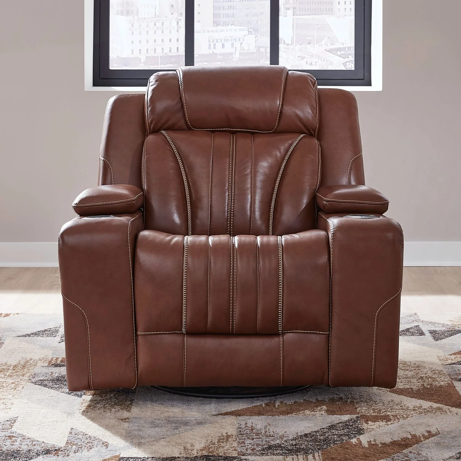 Caswell – Swivel Glider Recliner P2 – Nature Chestnut