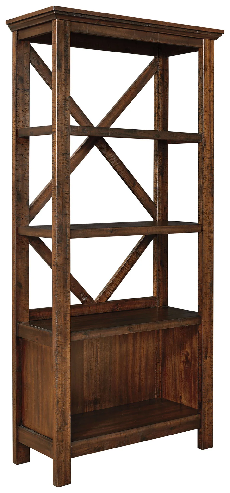 Baldridge – Large Bookcase – Rustic Brown