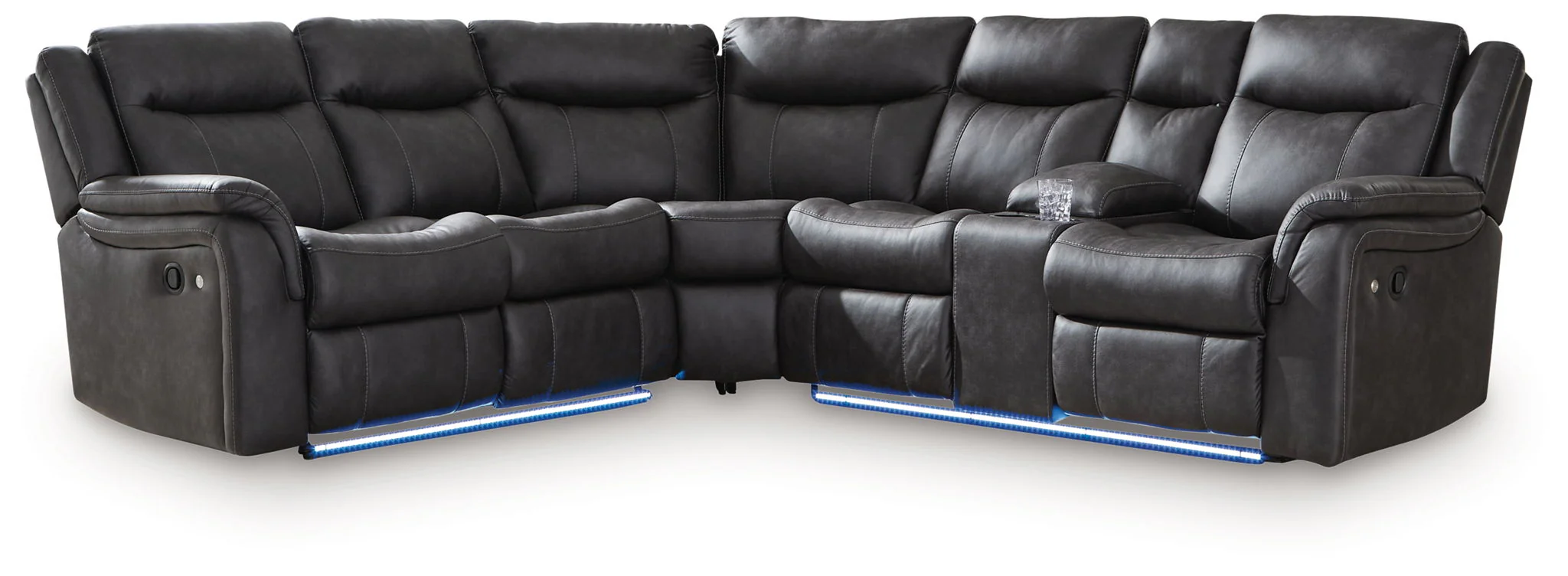 Sultan Meadow - 2-Piece Reclining Sectional - Carbon - Image 1