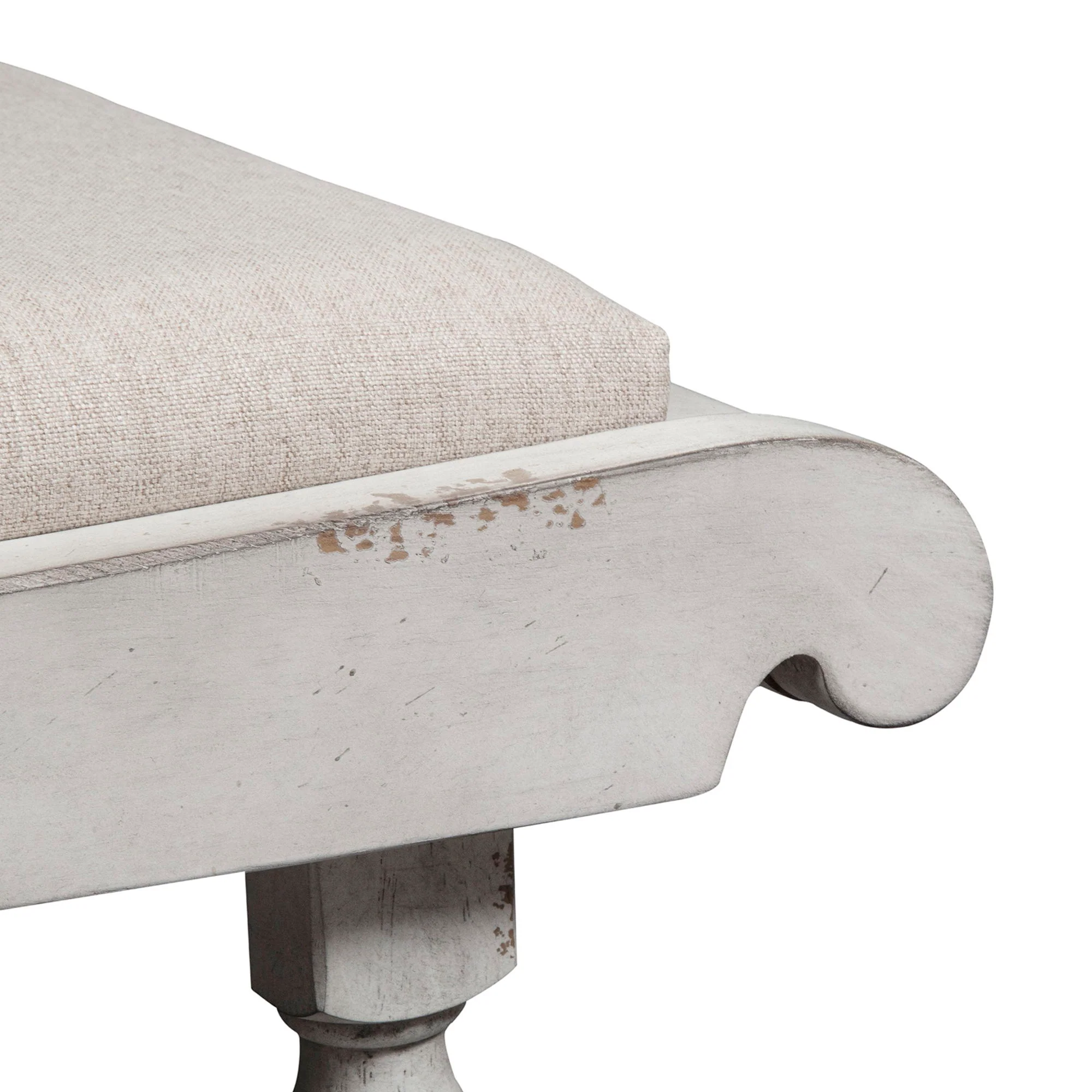 Whitney - Bench - Antique Linen / Weathered Gray - Image 3