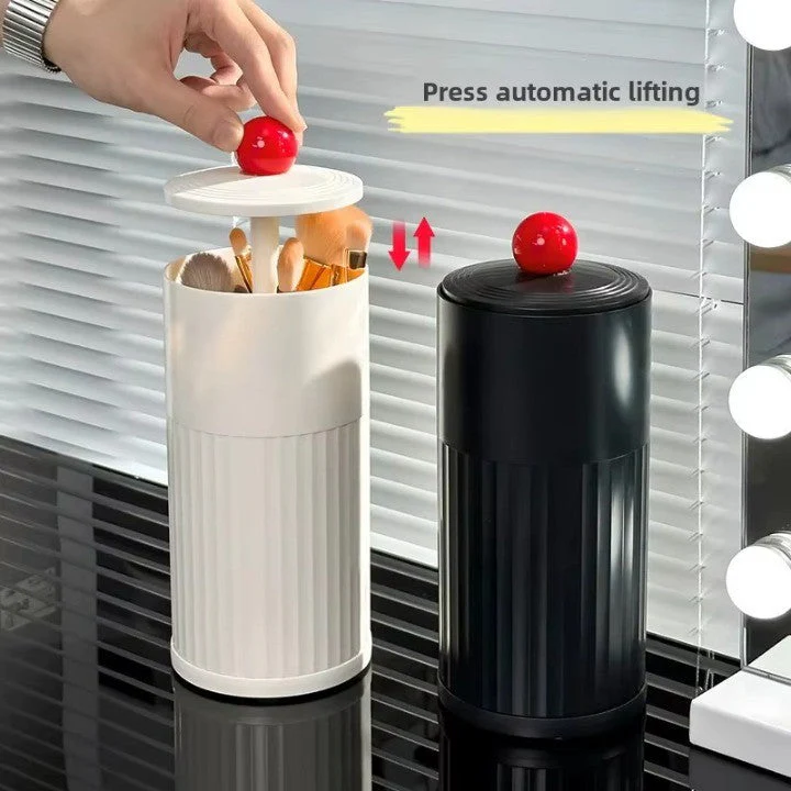 Automatic Pop-Up Cylindrical Makeup Brush Organizer - Image 2