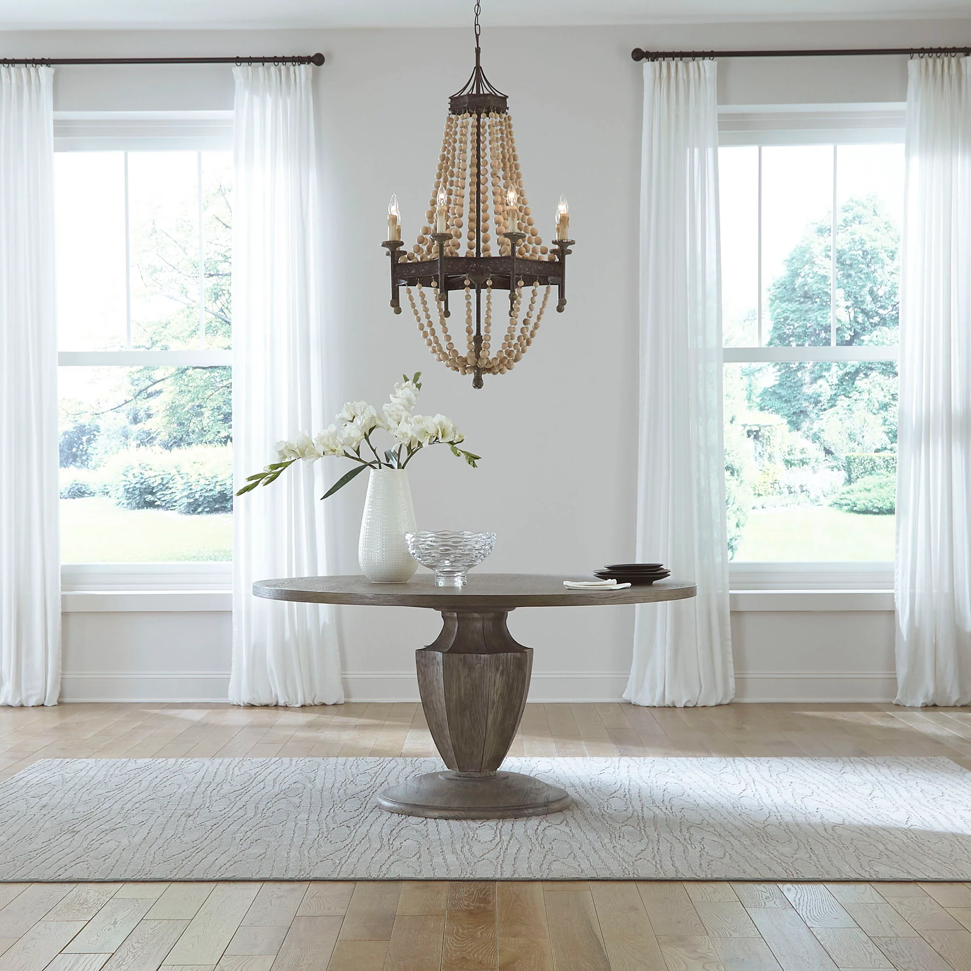 Westfield - Pedestal Table - Havana Brown - Image 1
