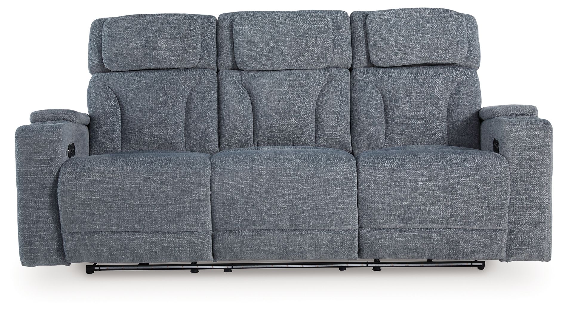 Studio Cave - Power Reclining Sofa - Steel - Image 2