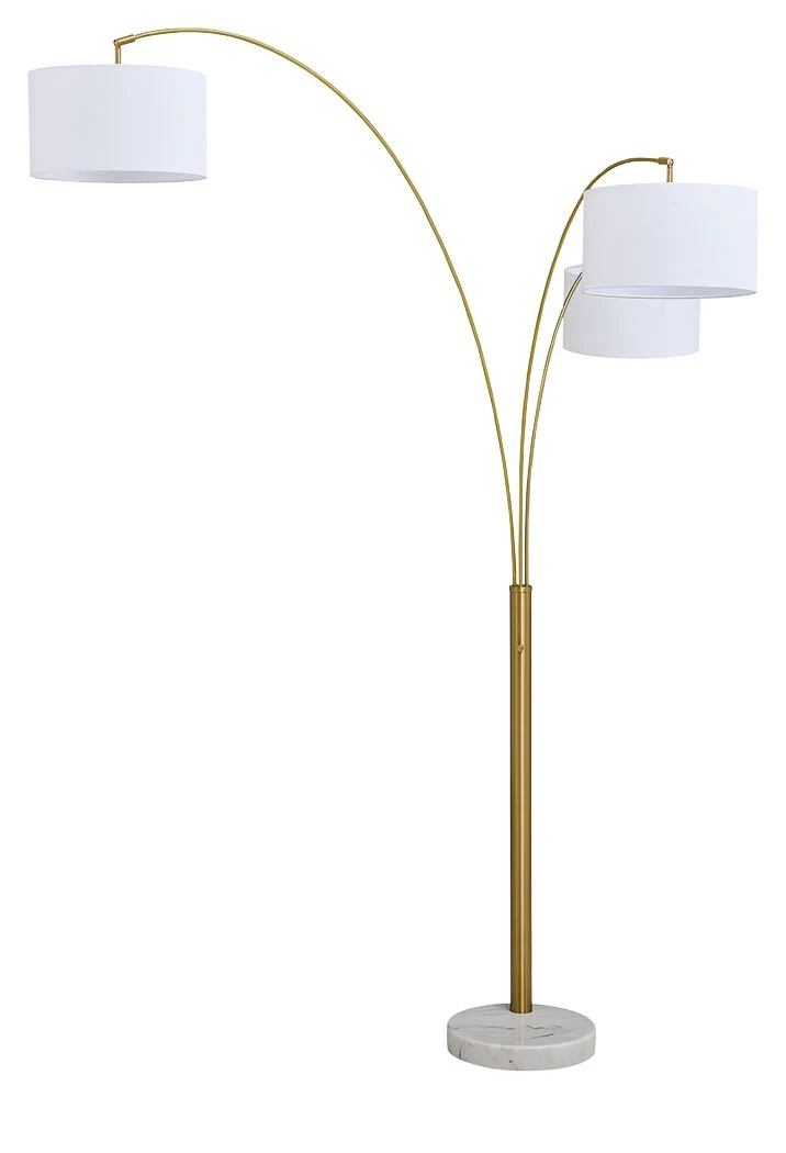 Valo – Metal Arc Lamp – Gold Finish