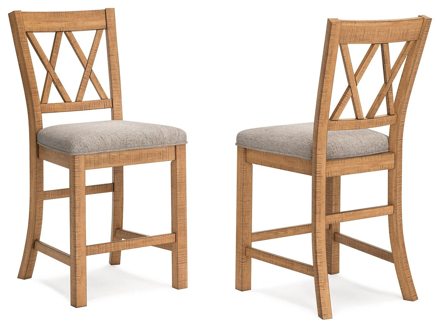 Havonplane - Upholstered Barstool (Set of 2) - Brown - Image 1