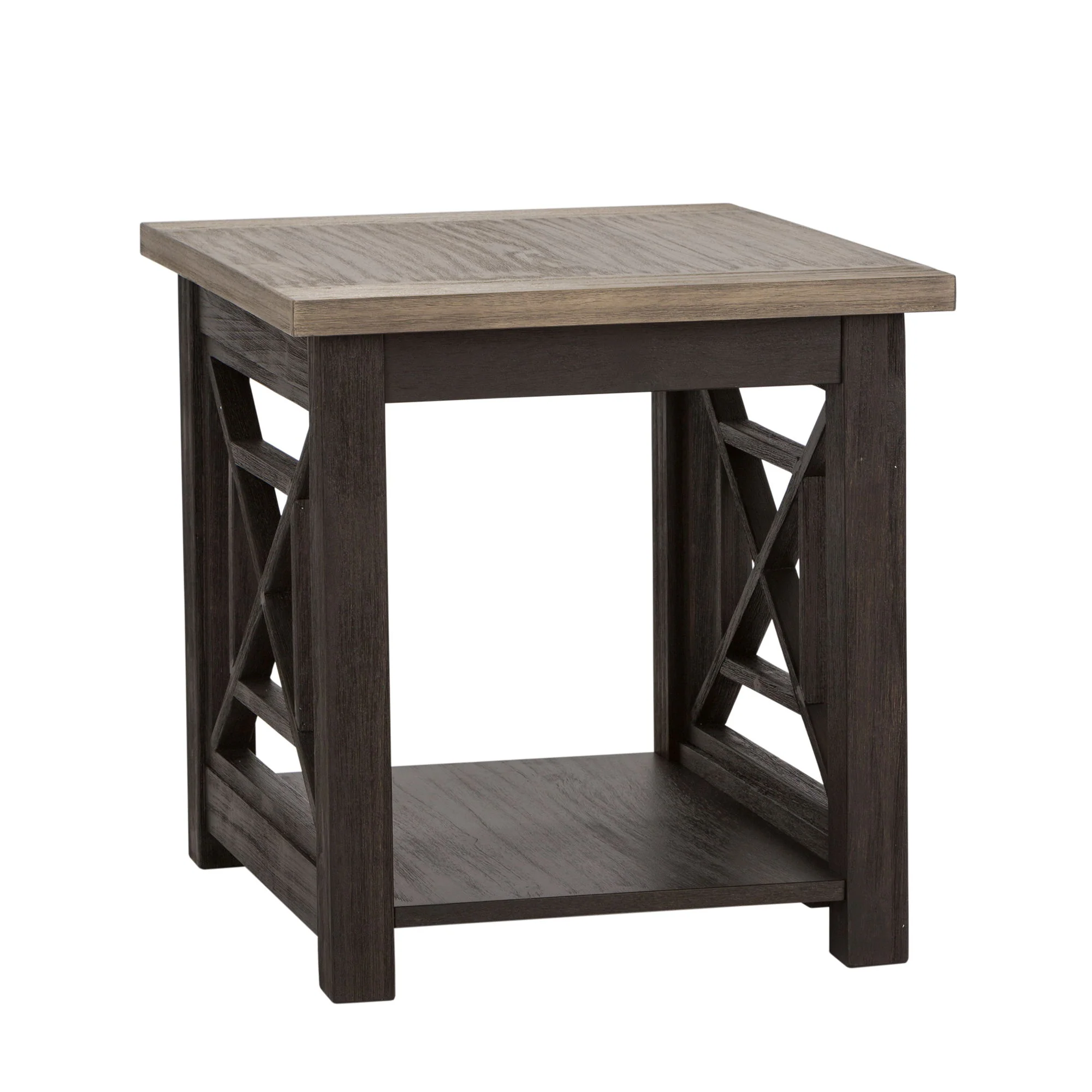 Heatherbrook - End Table - Charcoal & Ash - Image 1