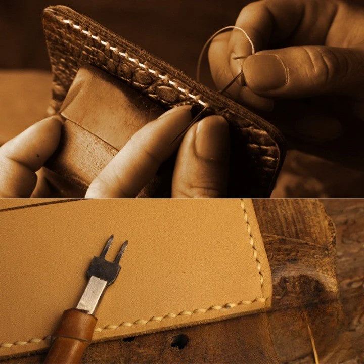 Mini Leather Card Holder for Men - Image 2