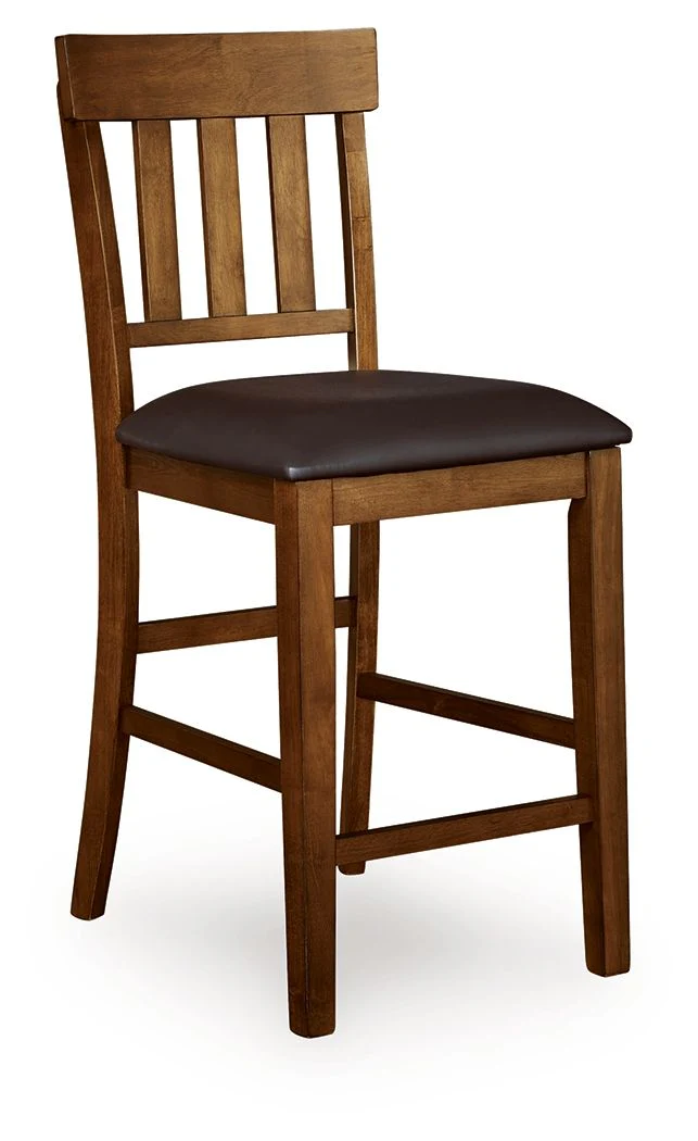 Ralene – Upholstered Barstool (Set of 2) – Medium Brown