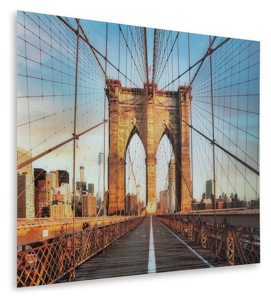 Shayward - Wall Art - Blue / Amber - Image 3