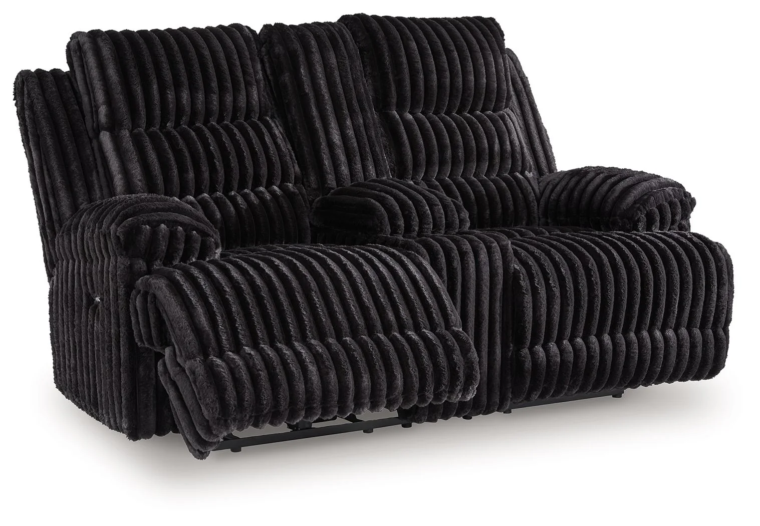 Rhine Falls – Double Reclining Power Loveseat With Console – Onyx