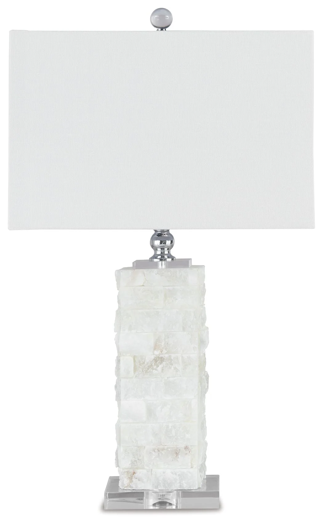 Malise - Alabaster Table Lamp  - White - Image 1