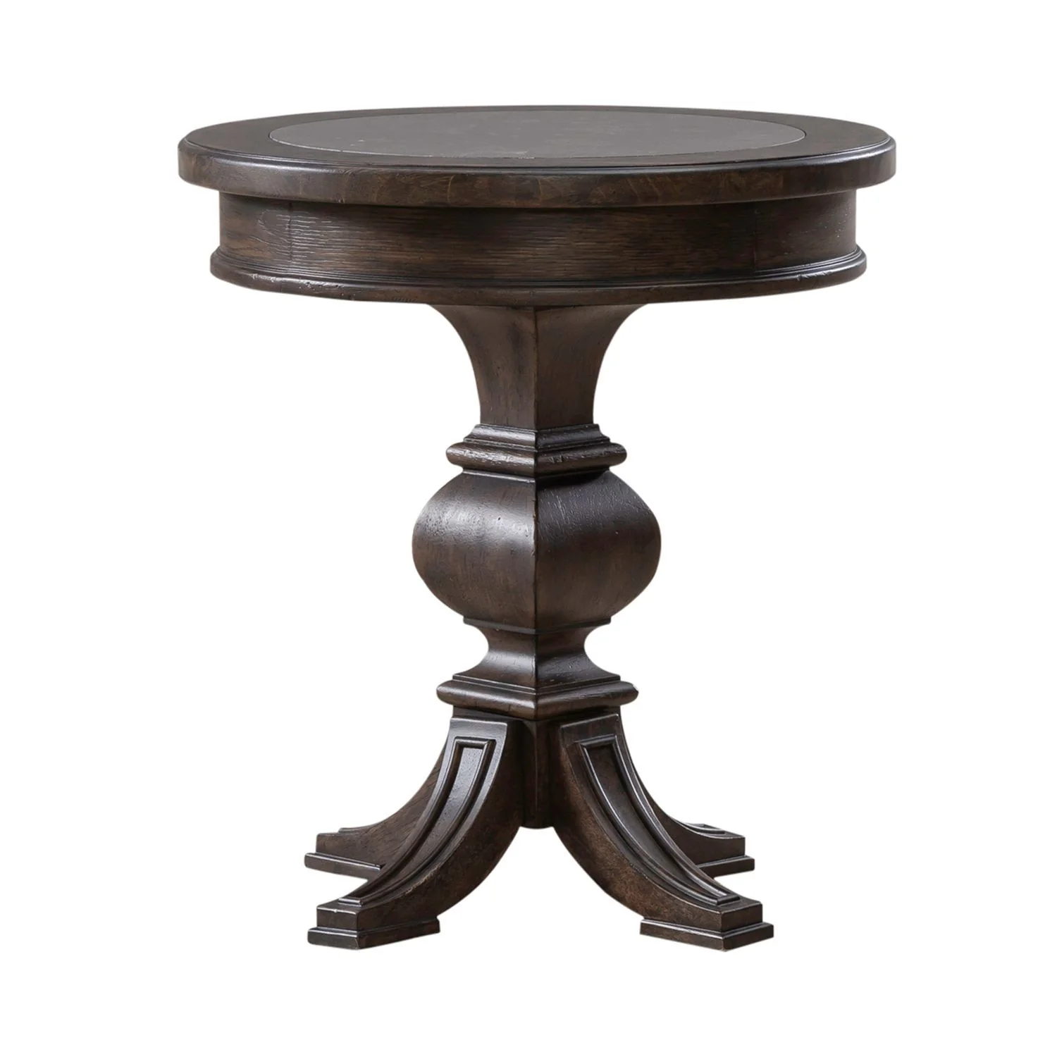 Paradise Valley - Round Chairside Table - Saddle Brown - Image 2