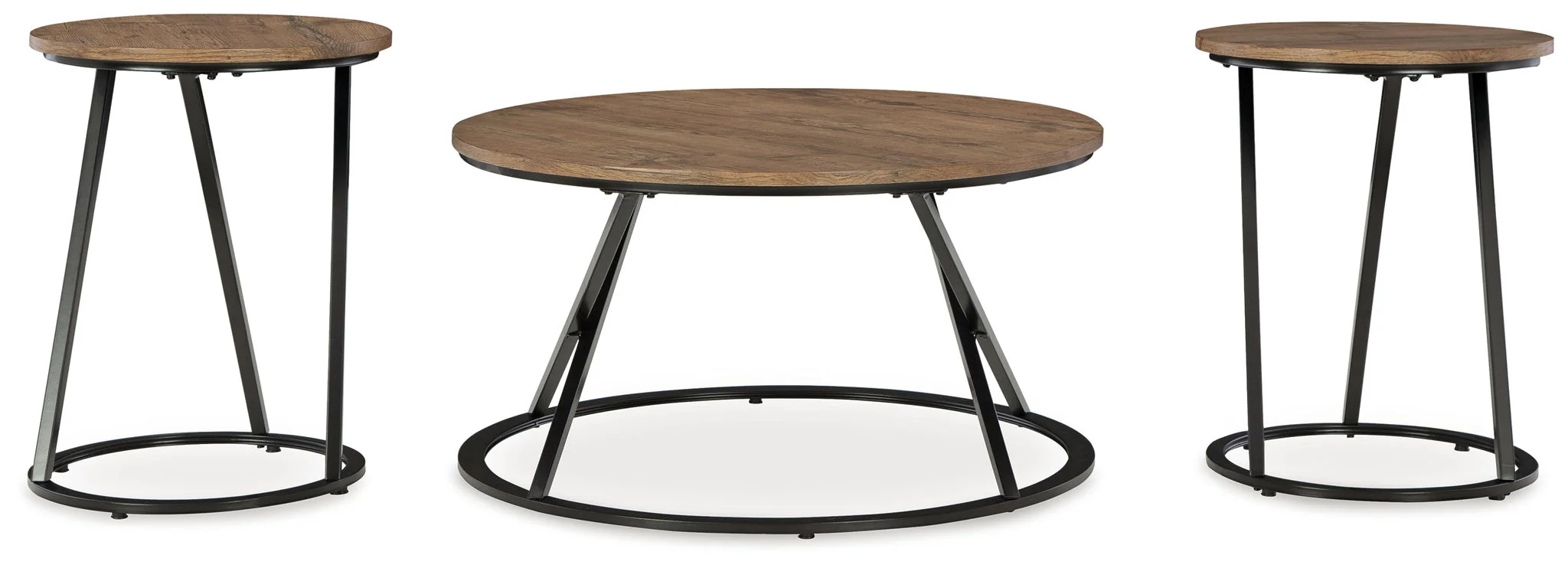Cassbryn - Occasional Table Set (Set of 3) - Brown / Black - Image 2