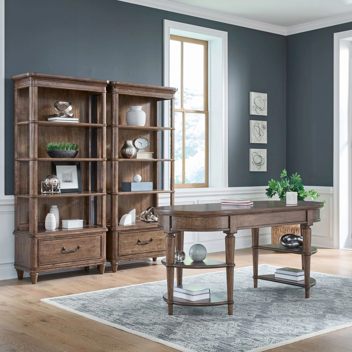 Harrison Heights – 3 Piece Desk Set – Sienna