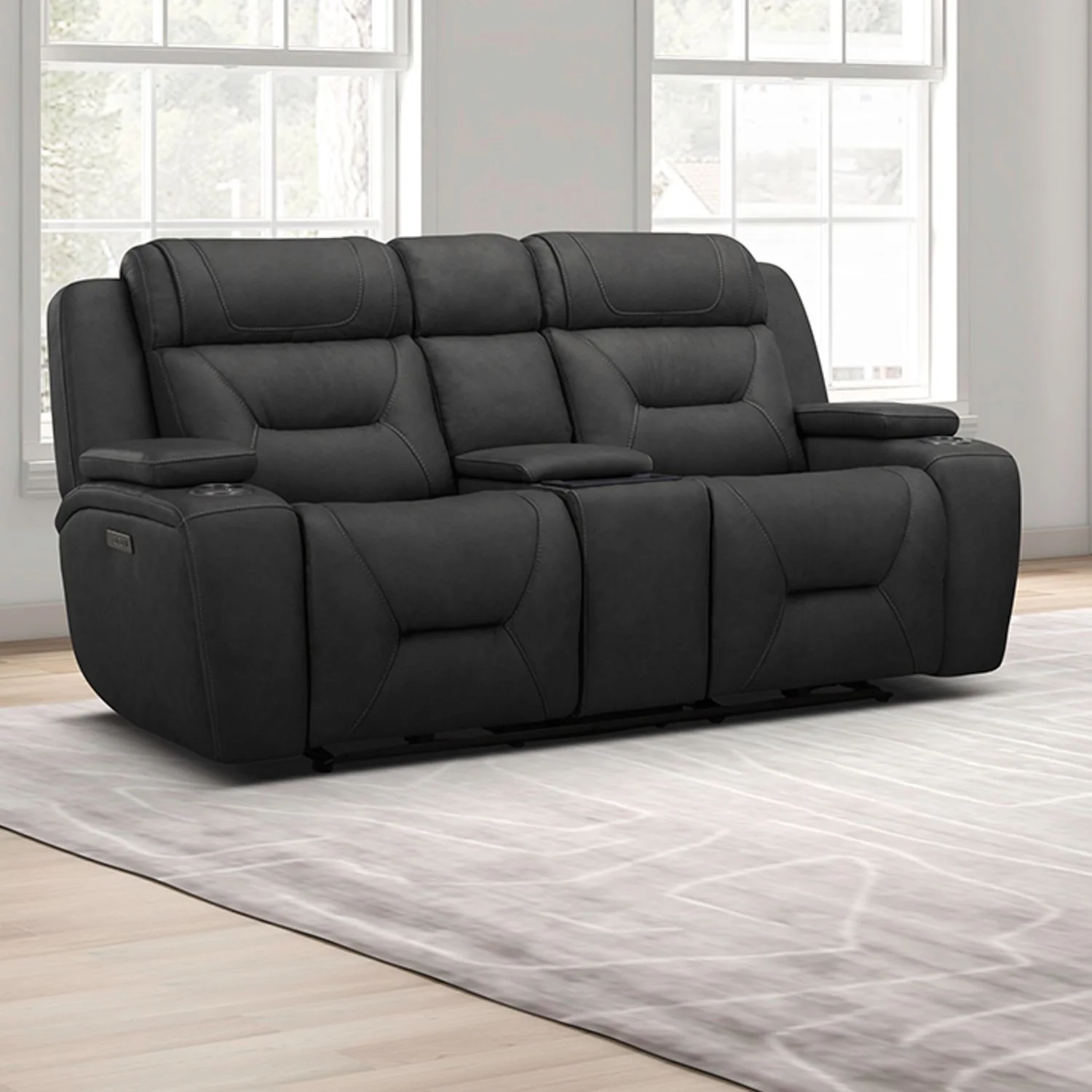 Chapman - Loveseat With Console P2 & ZG - Image 2
