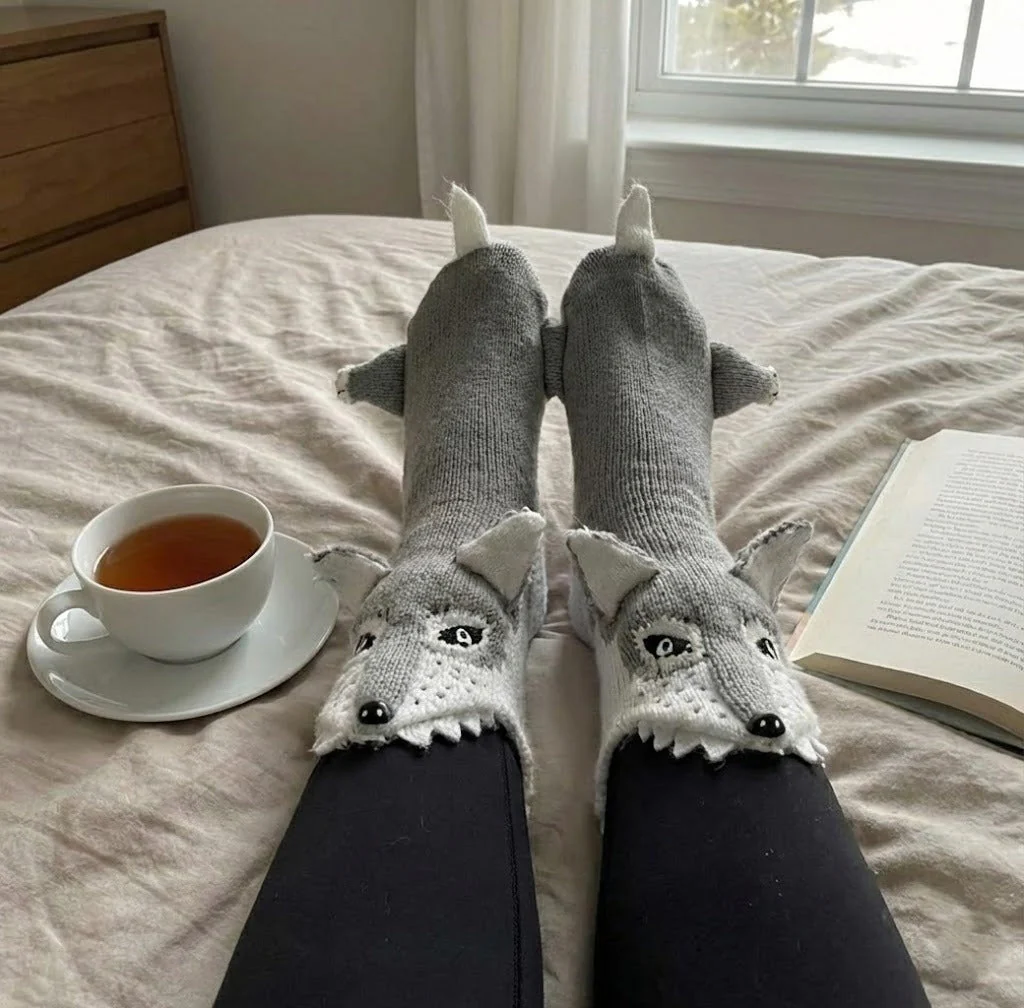 Hungry Wolf Warm Socks - Image 1