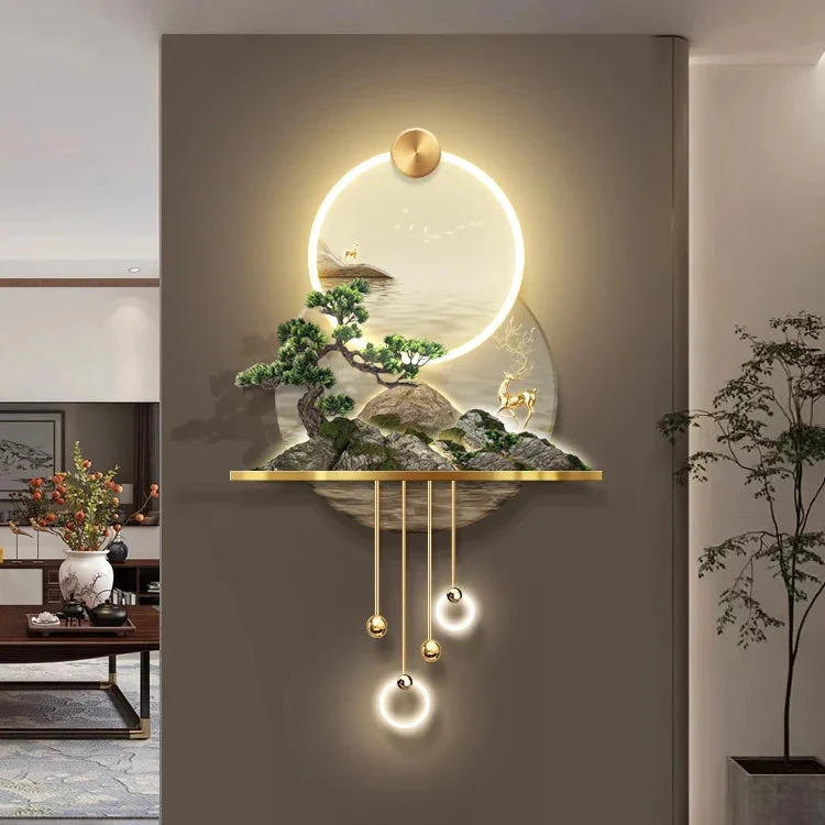 3D Tropical LED Artistic Trıopical Wall Lamp - Image 2