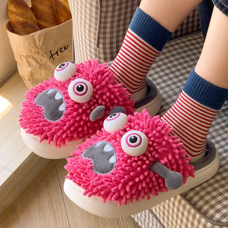 Silly Monster Plush Slippers - Image 3