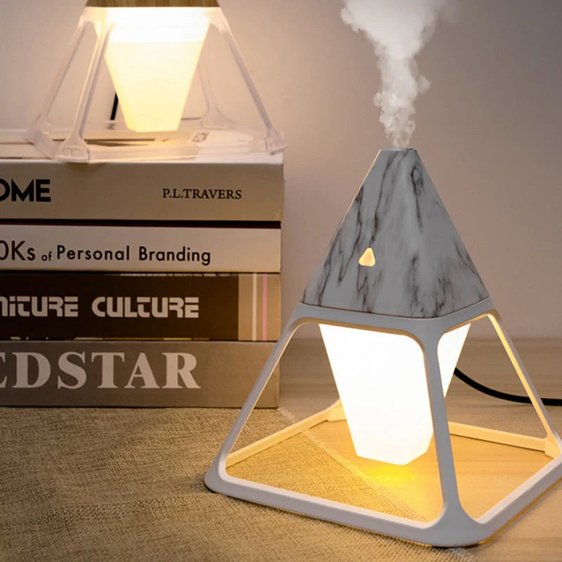 Cool Pyramid Humidifier Night Light - Image 1