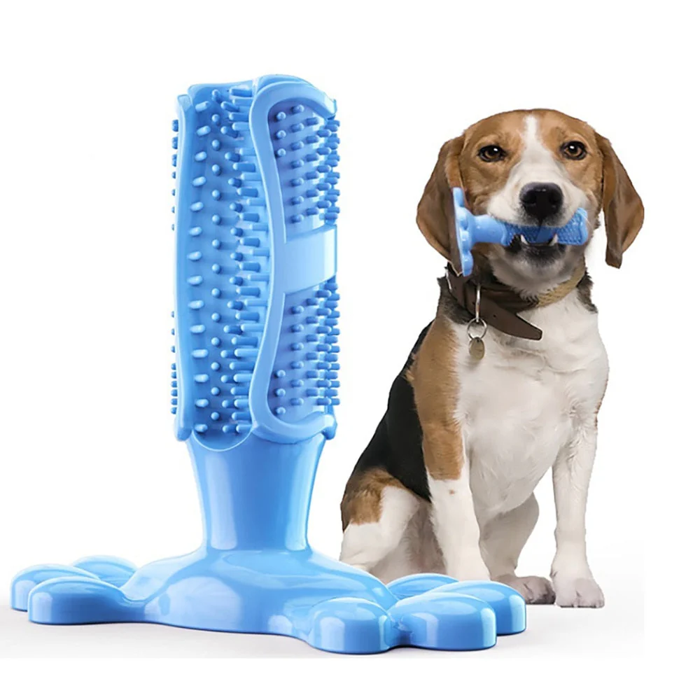 Pet Tooth Cleaner Natural Rubber Chew Toy - Image 1