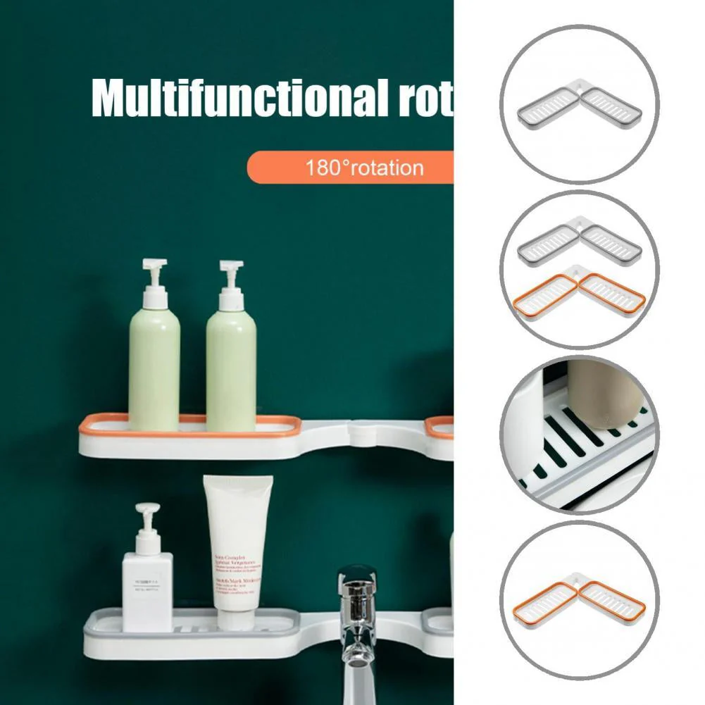 Wall-Mounted Rotatable Bathroom Shelf - Image 2