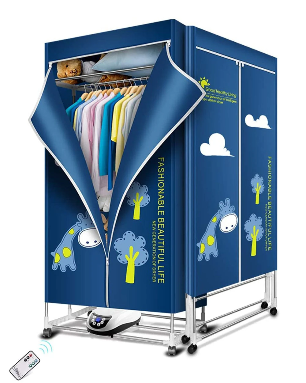 Foldable Clothes Dryer with Remote Control - Image 2