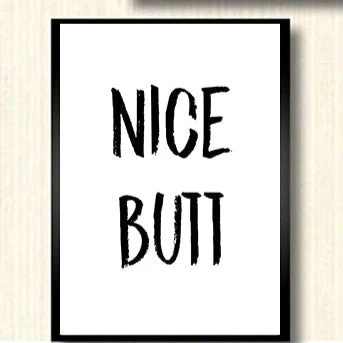 Nice Butt Bathroom Wall Poster - Image 1
