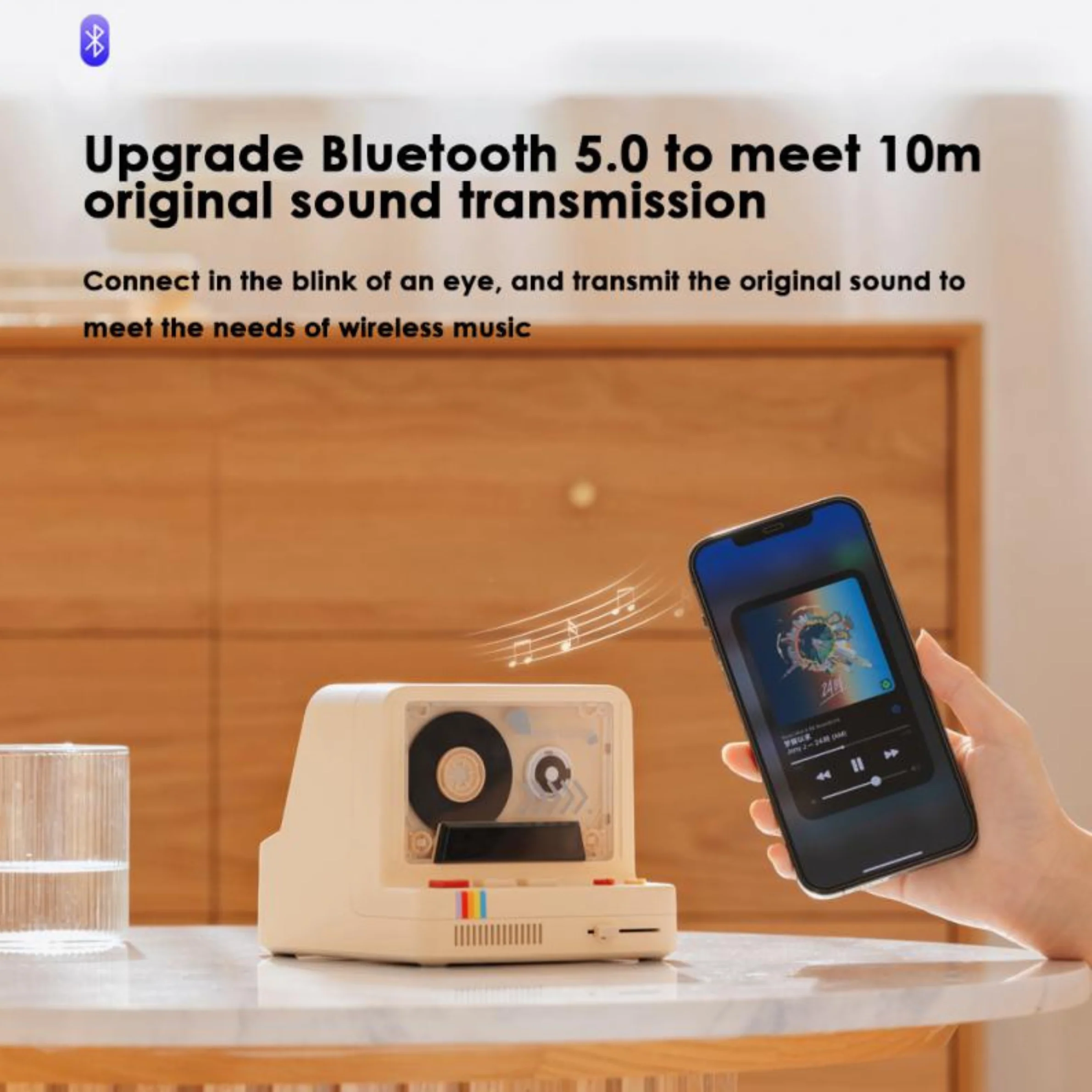 Nostalgic Night Classic Tape Bluetooth Speaker - Image 2