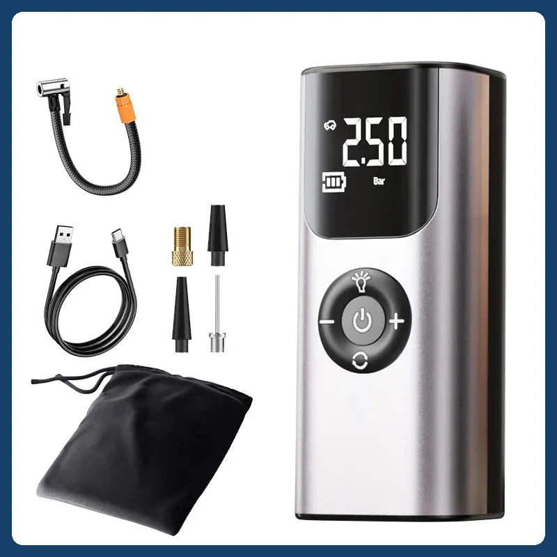 Mini Wireless Automatic Car Tire Air Compressor Pump - Image 2