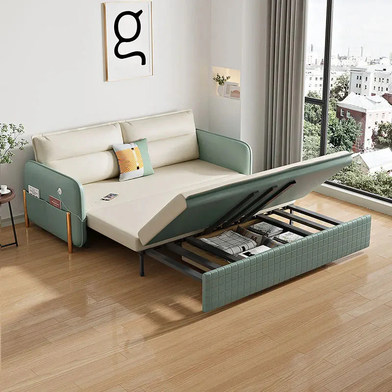 Modern Space-Saving Convertible Japanese Reclining Sofa Bed - Image 1