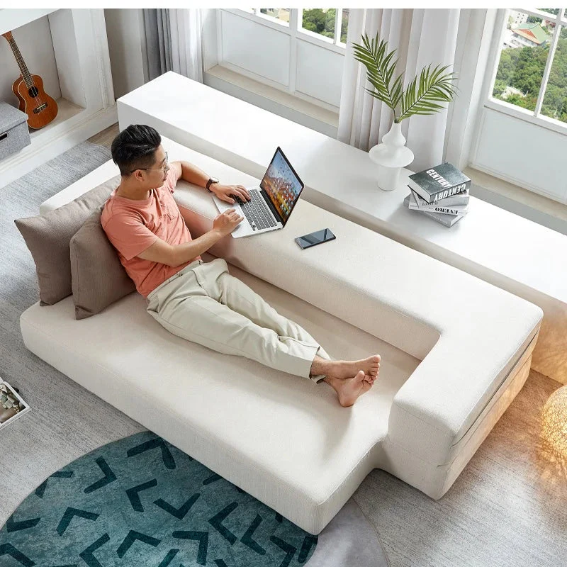 Modular Sectional Home Three-Seater Convertible Sofa Bed - Image 1