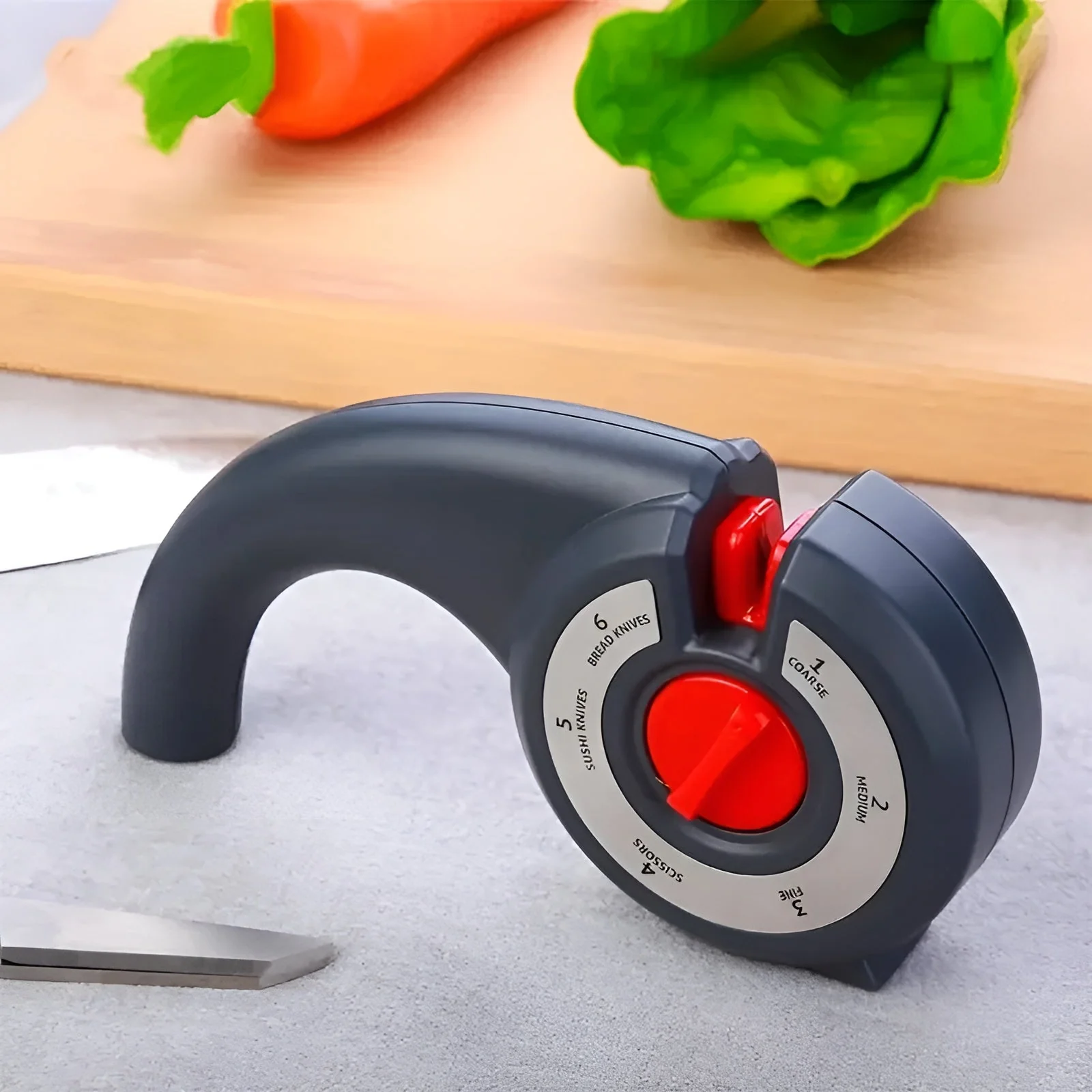 6-in-1 Multi Tool Anti-Slip Knife Sharpener