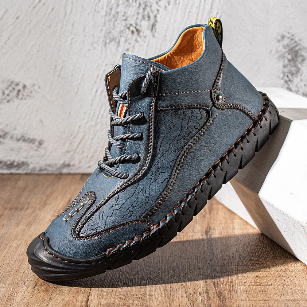 Leather Waterproof Mountain Hiking Shoes - Image 3
