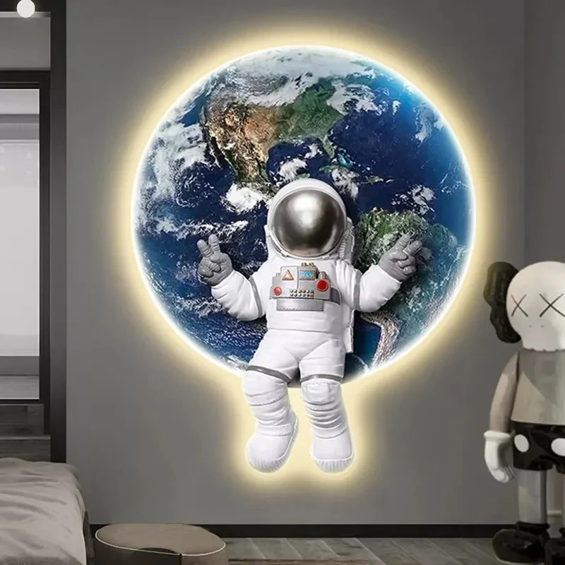 Dreamy Astronaut Wall Art Lamp - Image 1