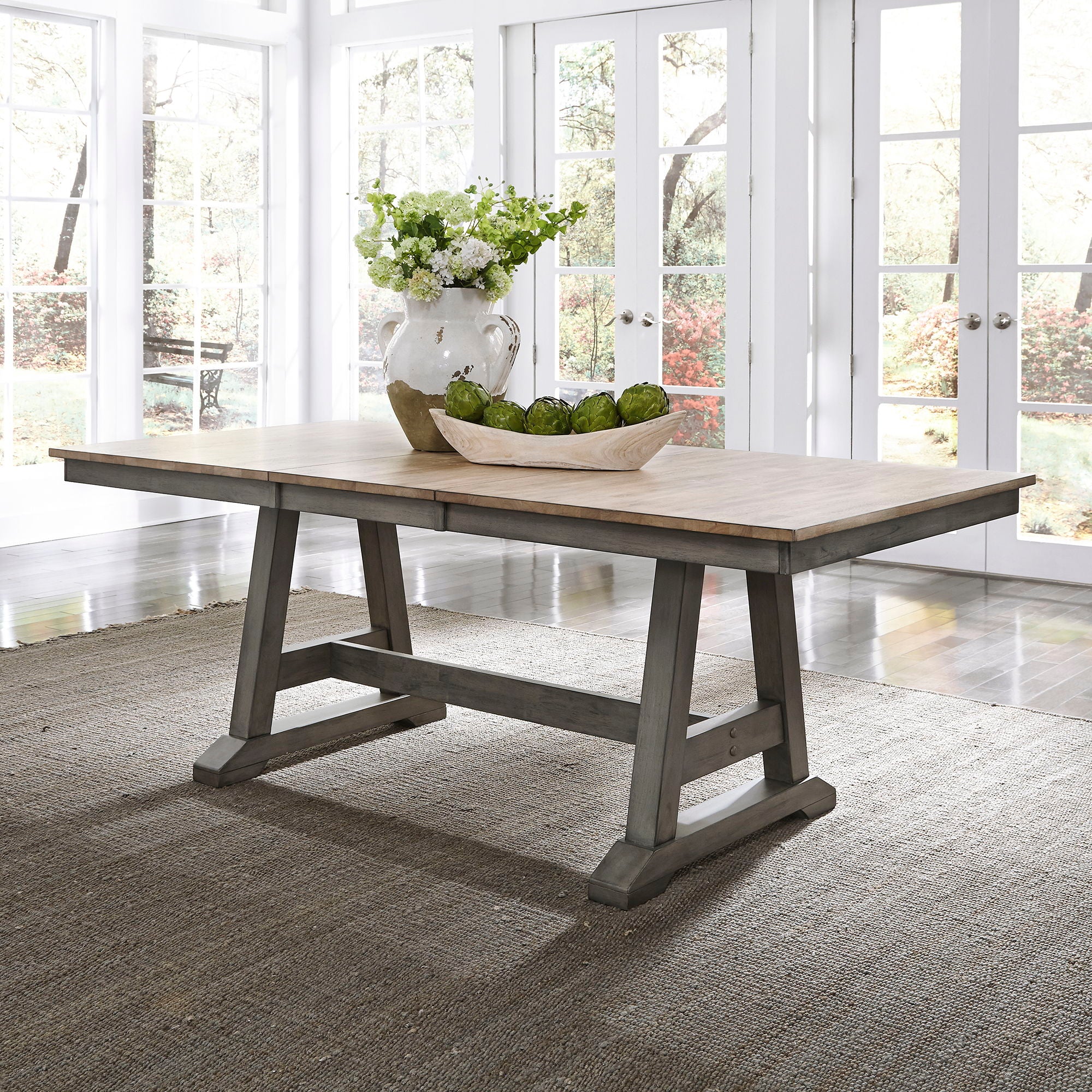 Lindsey Farm - Trestle Table - Image 1
