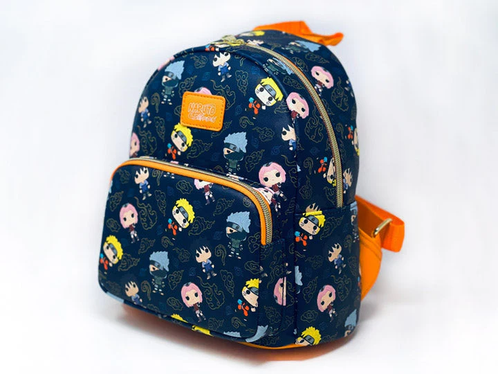 Funko Loungefly Naruto Shippuden Team 7 All-Over-Print Mini Backpack - Image 1