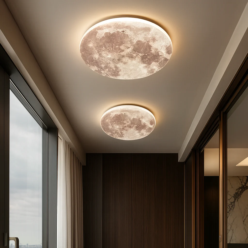 Moon Surface Artistic Modern Ceiling Lamp - Image 1