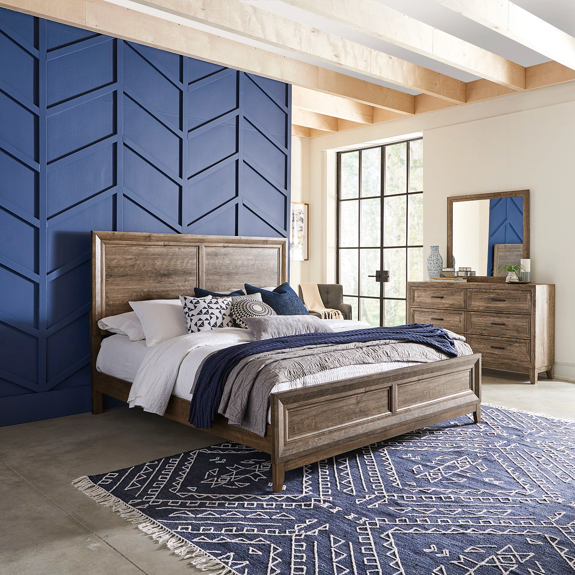 Ridgecrest - Panel Bed, Dresser & Mirror - Image 1