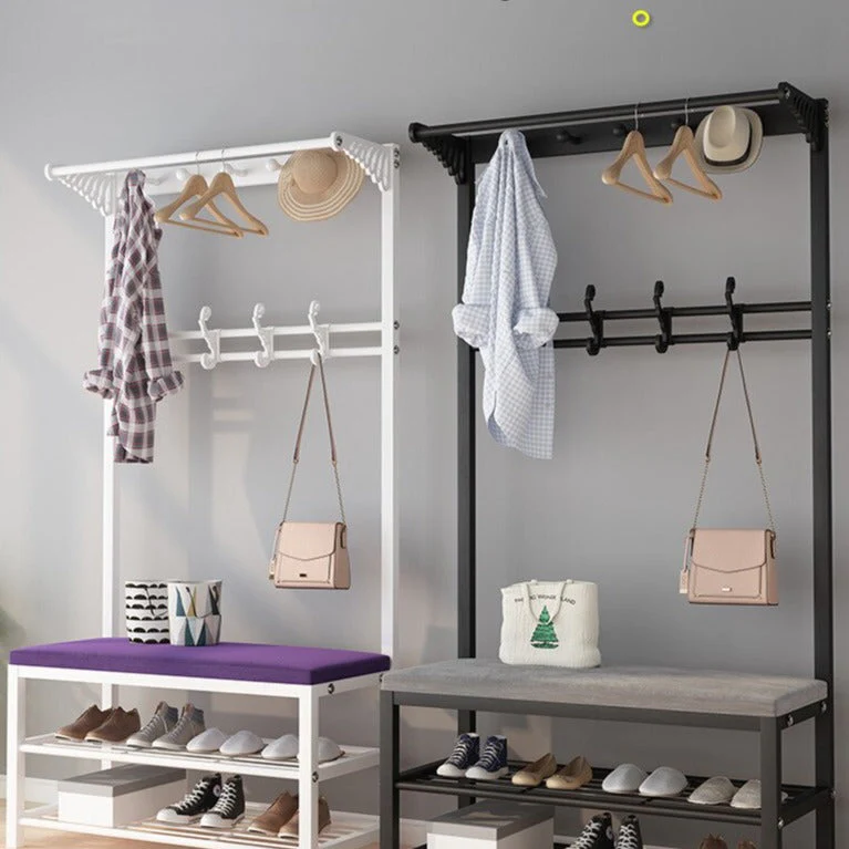 Entry Organizer Coat Hanger Elegant Shoe Rack - Image 2