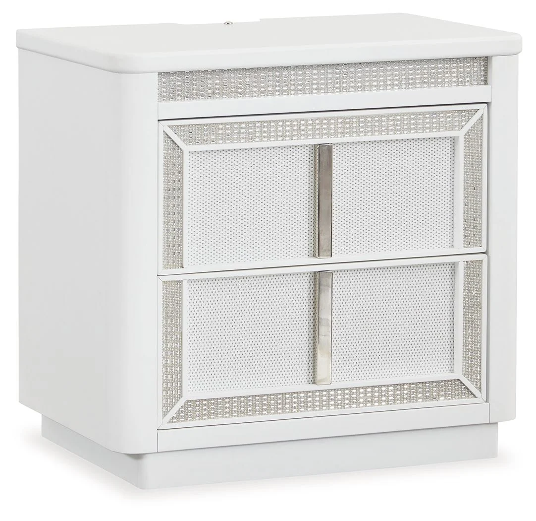 Chalanna - Two Drawer Night Stand - White - Image 1