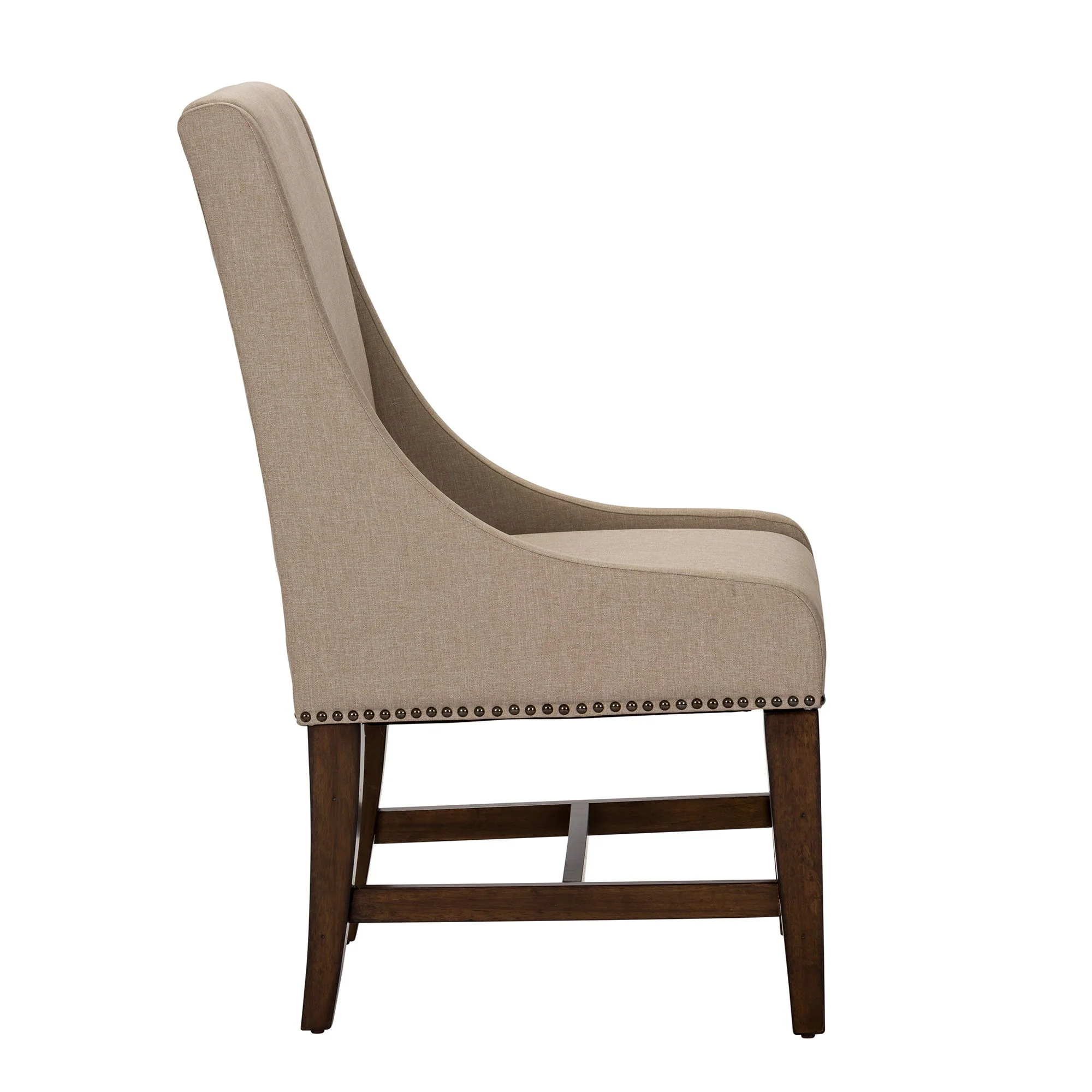 Armand - Upholstered Side Chair - Antique Brownstone - Image 2