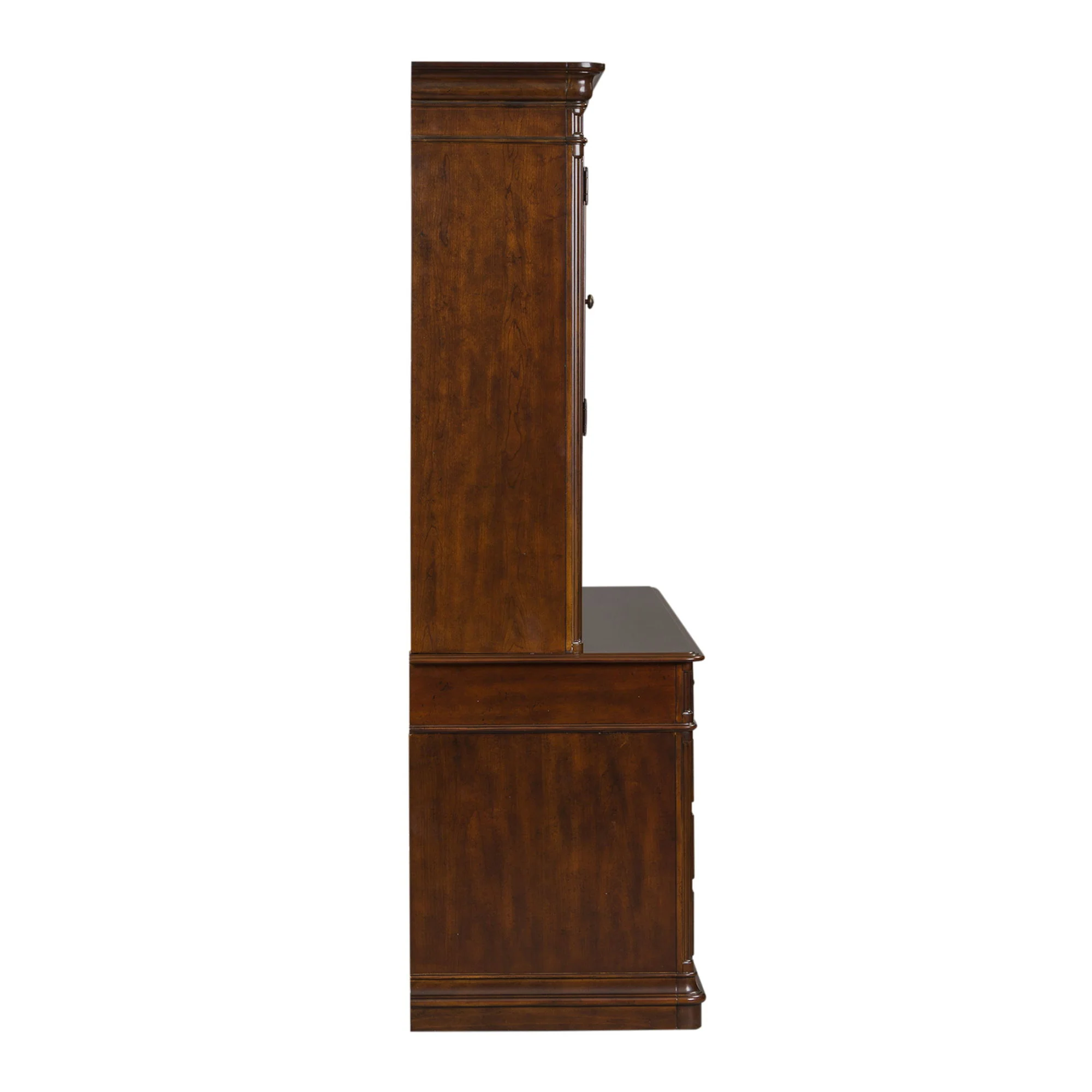 Brayton Manor - 5 Piece Home Office Jr Executive Set - Cognac - Image 2