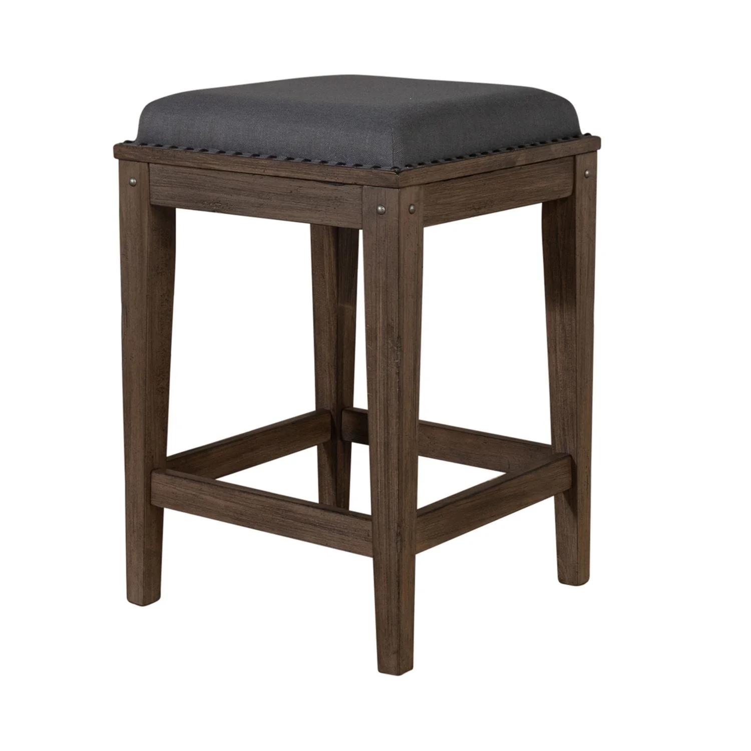 Sonoma Road - Upholstered Console Stool - Weathered Beaten Bark - Image 2