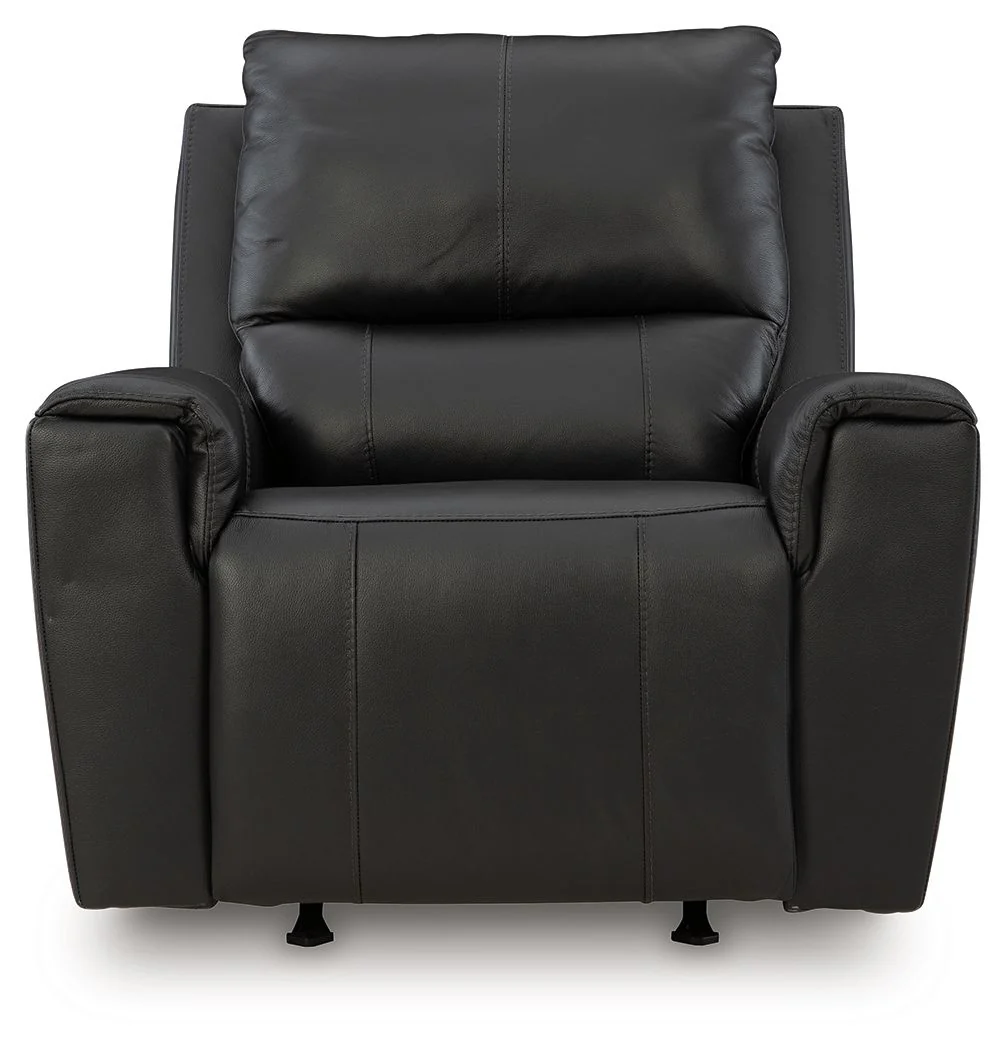 Glossmore - Rocker Recliner - Black - Image 3