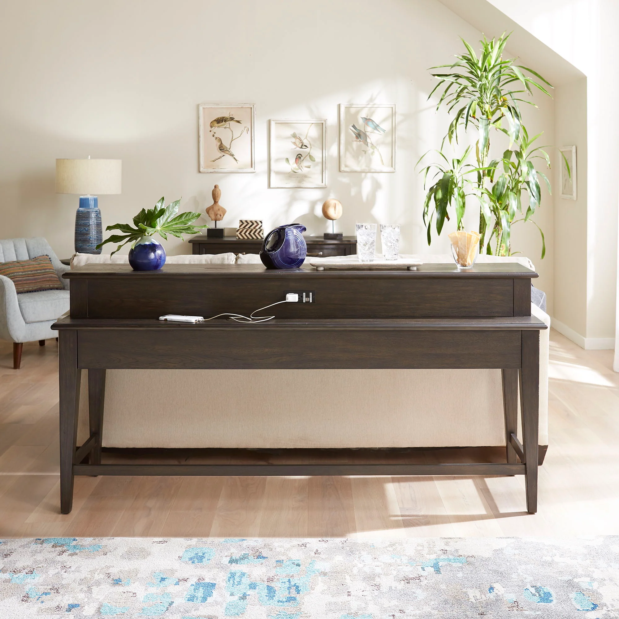 Mill Creek – Console Bar Table – Peppercorn