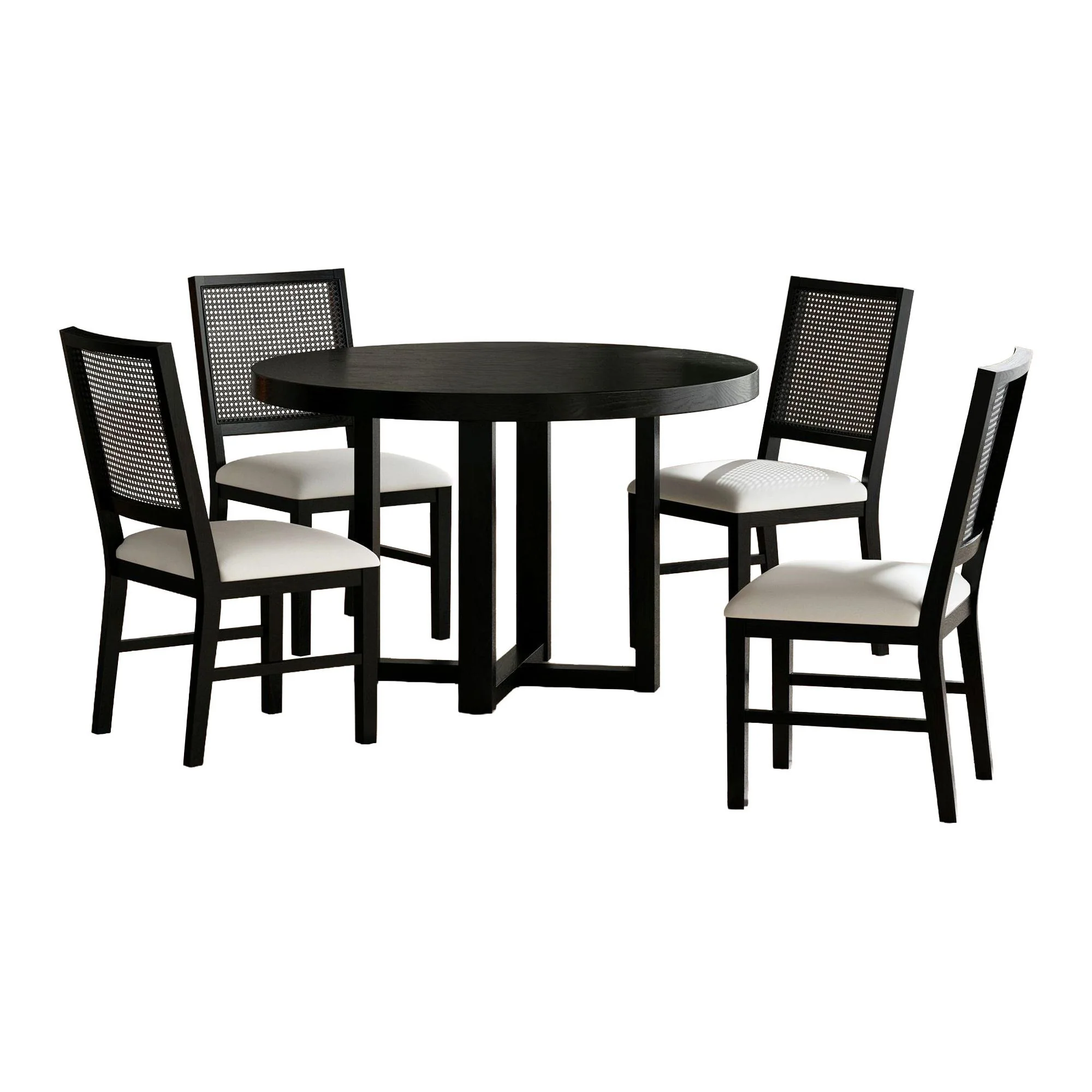 Bahama Breeze – 5 Piece Standard Height Dining Set (Table And Four Chairs) – Black