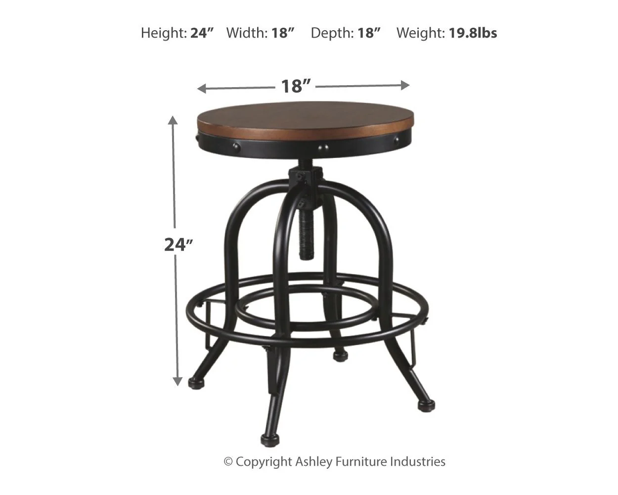Valebeck - Swivel Barstool (Set of 2) - Image 2