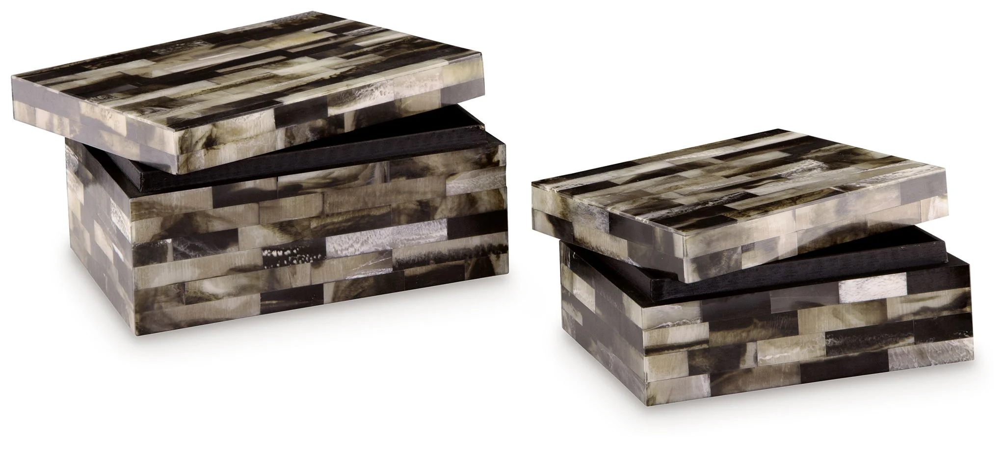 Ellford - Box Set (Set of 2) - Black / Brown / Cream - Image 2