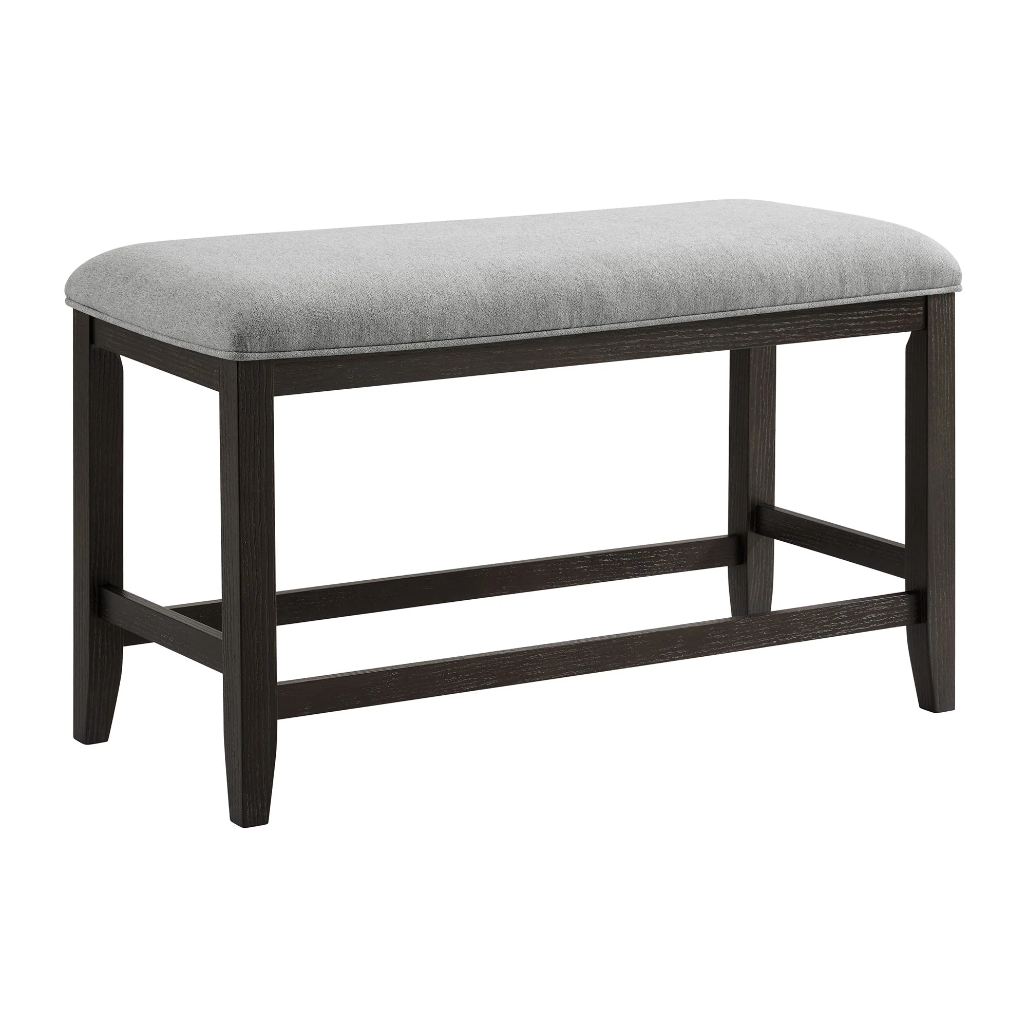 Elodie – Fabric Counter Bench – Charcoal / Gray